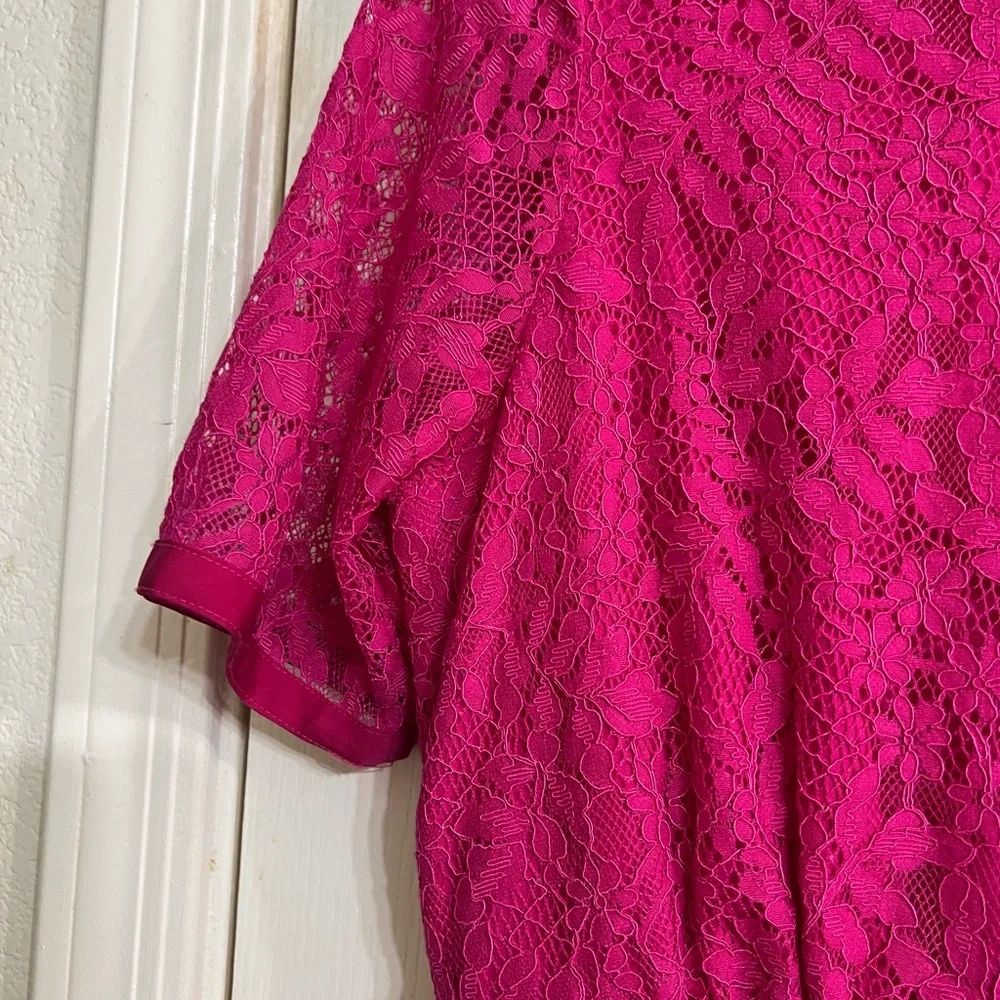 New with tag Nanette Lepore Elegant Pink Lace Dress size 8 - Picture 5 of 6